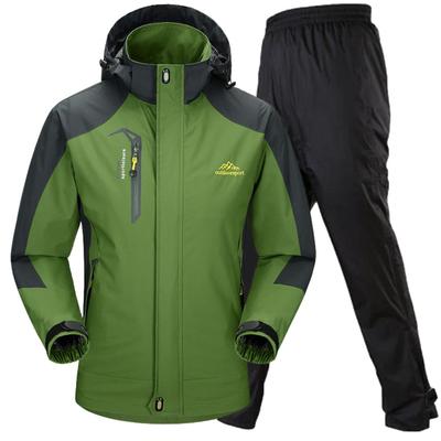 Benke Outdoorjacke und Regenkombi Winddicht und Perfekt für und Langarmjacke Größe Set, Wasserdicht, Wandern, Radfahren, Angeln, Camping, Trekking,