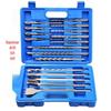 17-Piece Electric Hammer Drill Bit Set: Round, Square, Pointed, Flat & U-Shaped Chisels for Concrete & Brick