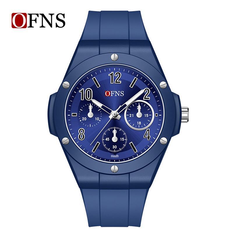 Ofns Youth Waterproof Luminous Quartz Watch - Simple Round Design