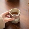 Threaded Rough Pottery Teacup Creative Master Cup Kiln Change Retro Kung Fu Tea Set Ceramic Cups