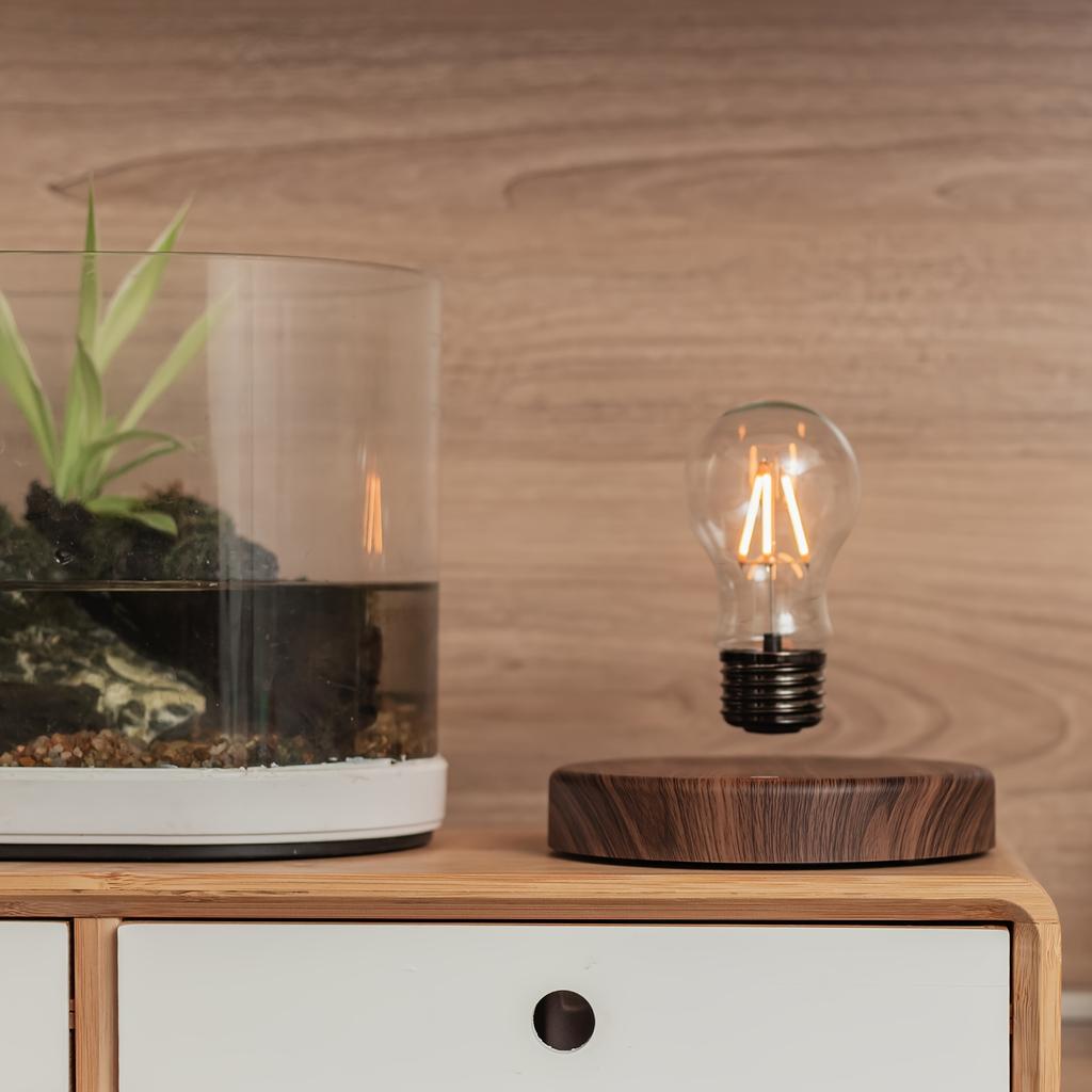 Floating Light Bulb For Living Room Magnetic Levitation Bulb Night Light In Bedroom Cozy Corner Floating Bulb