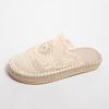 Fashion Weave Mesh Women Platform Slippers Designer New Mules Shoes 2025 Summer Fashion Slingback Sandals Casual Walking Sandalias Mujer