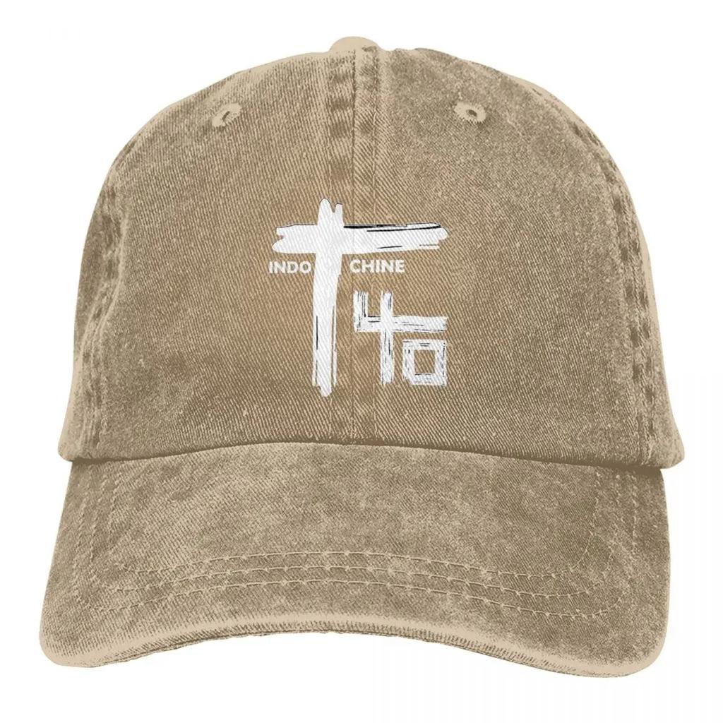 Indochine Baseball Cap Band Outdoor Sports Wholesale Washed Trucker Hat Men Women Fashion Design Cap