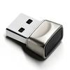 Silver Aluminum Alloy USB Fingerprint Login Device - Driver-Free, Plug and Play.