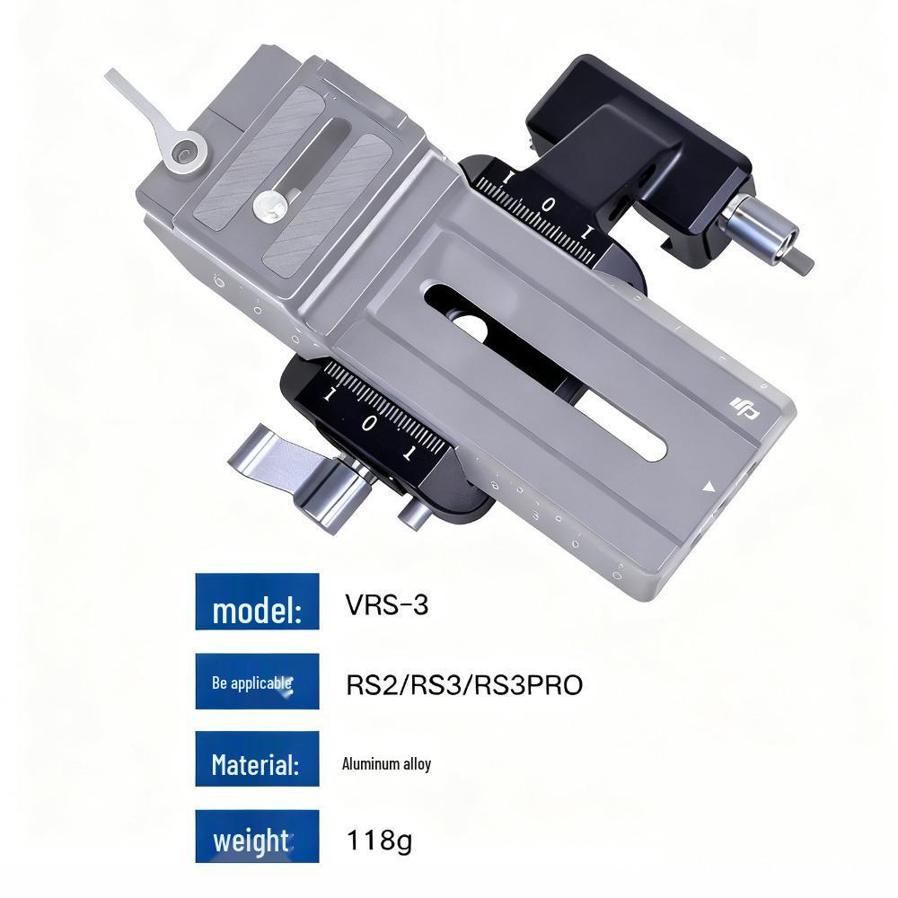 DJI RS3/RS2 Vertical Shooting 45° Rotating Quick Release Plate Stabilizer Extension Bracket