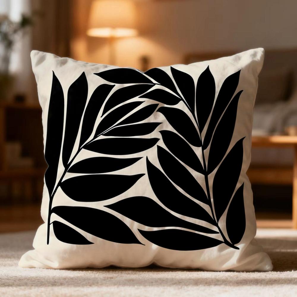 

Fashion Modern Flowers Cushion Cover Soft Washable Pillow Case Multi-Scene for Couch Bed Travel Office Use 30cmx30cm