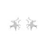 Gu Maoning, Female High-End Sense Flash Diamond Four-Point Star Stud Earrings, Korean U-Shaped Small Fragrant Wind With Earrings 20