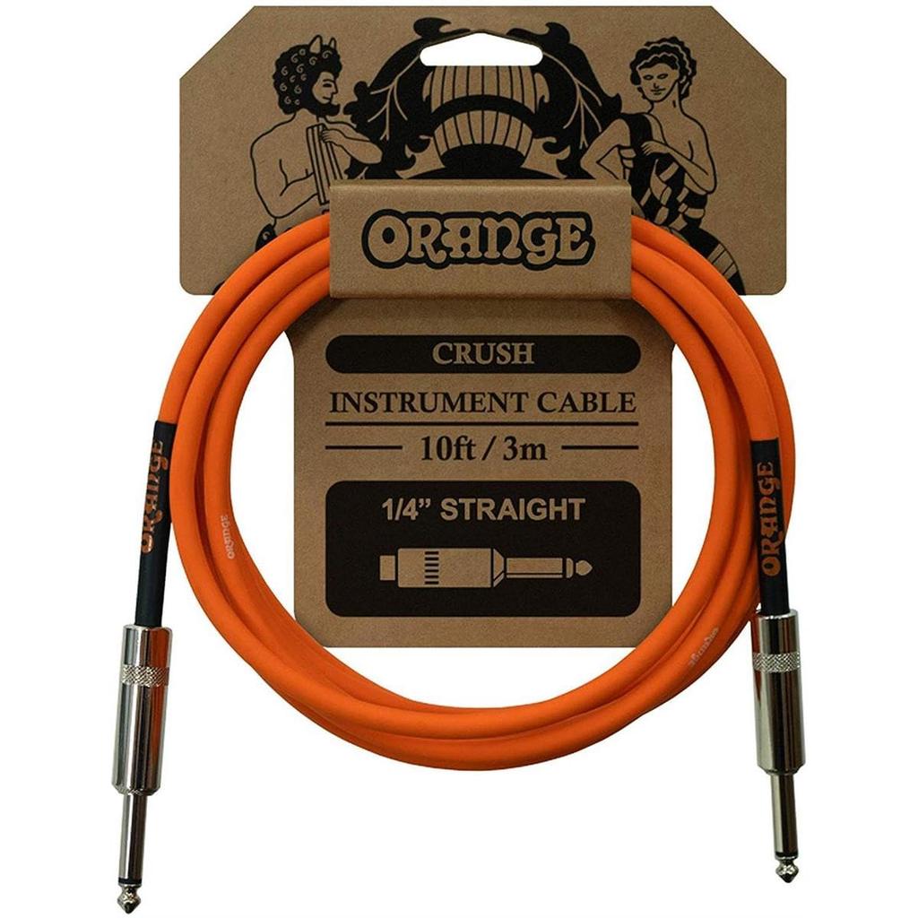 ORANGE CRUSH Instrument Cable 10ft 3m 1/4" Straight CA034 Guitar Cable