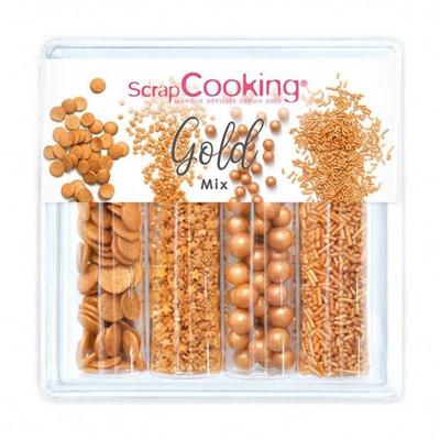 Mix of Golden Sweet Decorations 62 G