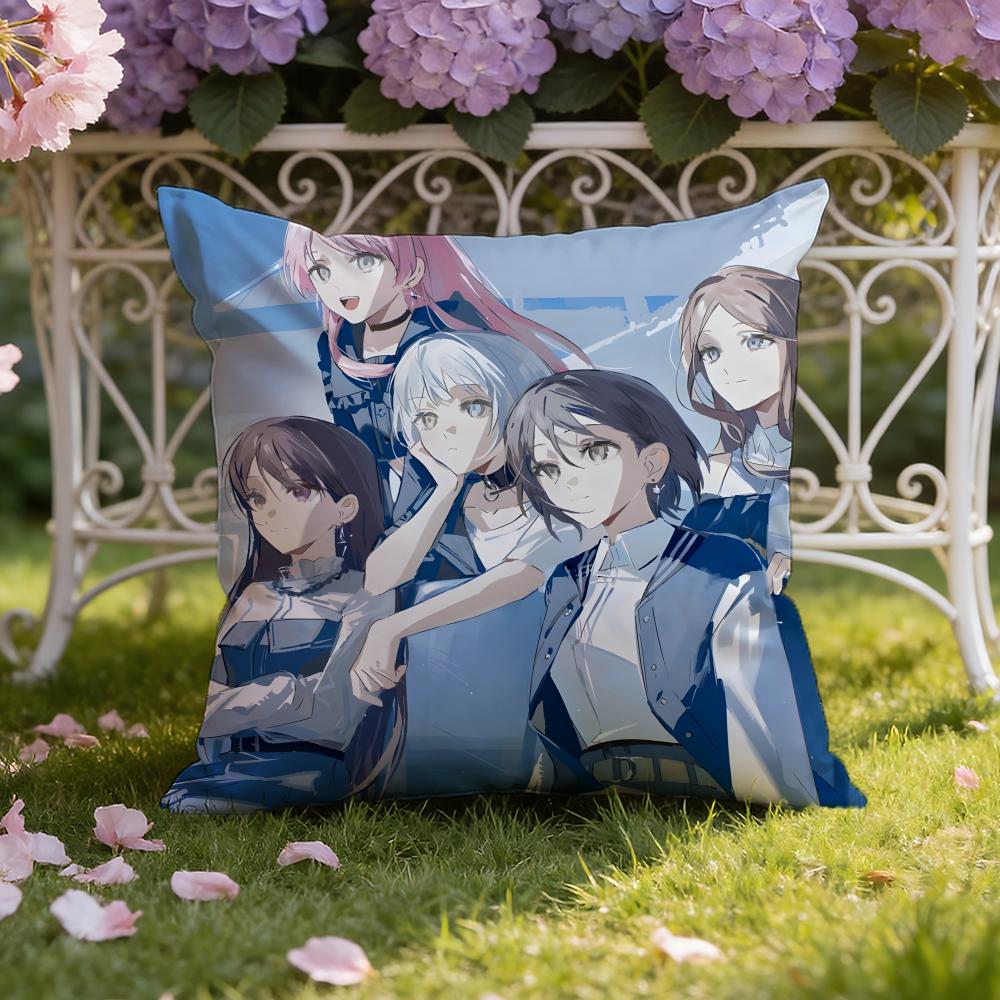 Anime B-BanG D-Dream! It's MyGO Cushion Cover Home & Car Dual-Scene Pillow Cover: Reversible for Premium Comfort