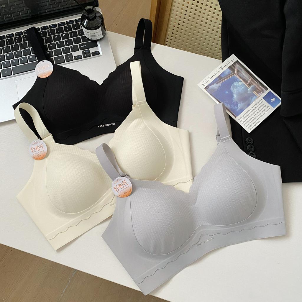 Anti-gravity lift without marks Comfortable soft support Gathering anti-sagging sports No steel ring bra