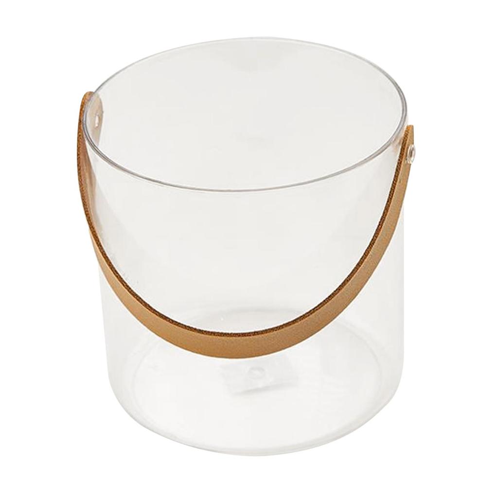 PU Leather Drink Tub Container for Picnic Pub Household Small