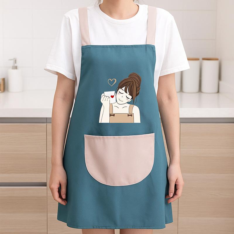 

Stylish Kitchen Apron for Cooking - Waterproof & Oil-Resistant Unisex Bib with Towel, Modern Chef Apron for Home & Grill United States