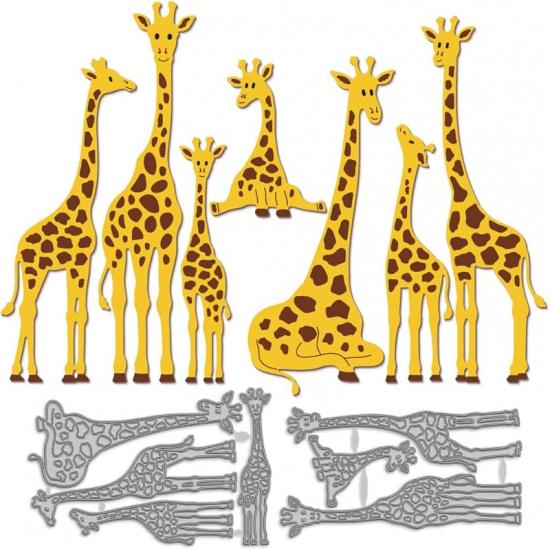 

MAYJOYDIY Цветочный торт Металлический трафарет для вырезания Роза Маргаритка Нарцисс Торт Тиснение Вырубки Звезда Свеча Торт Углеродистая сталь Вырубки для Скрапбукинга Вечеринка жирафовый