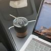Coffee Cup 304 Stainless Steel Cup Car Straw Cup