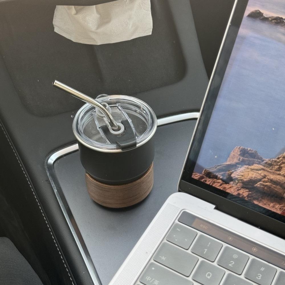 Coffee Cup 304 Stainless Steel Cup Car Straw Cup