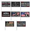 RIP Charlie Kirk Flag A True Patriotic Commemorative Flag 3×5FT Outdoor Double Sided Banner for Garden Patio Balcony Fence Decor