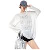 ICH MODE Women's American Retro Sun Protection Long-Sleeve T-Shirt