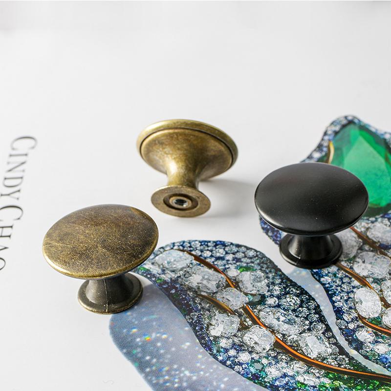 1 pc Round Cabinet Knobs Mini Knob Cabinet Handles Metal Drawer Hand Pulls Kitchen Cabinet Door Wardrobe Handles Hardware