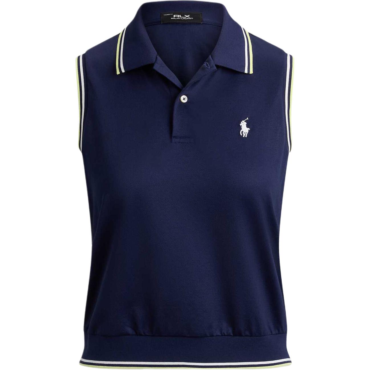 

Polo Ralph Lauren SS26 Серия RLX Безрукавка-поло с вышивкой Пони Свободный крой Женские топы WMXGKNINB920385-410 L