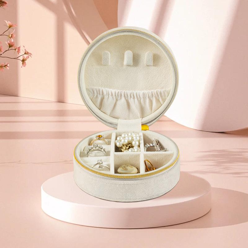 Portable Jewelry Box European Princess Travel Korean Hand Jewelry Jewelry Bag Earrings Ring Small Storage Box