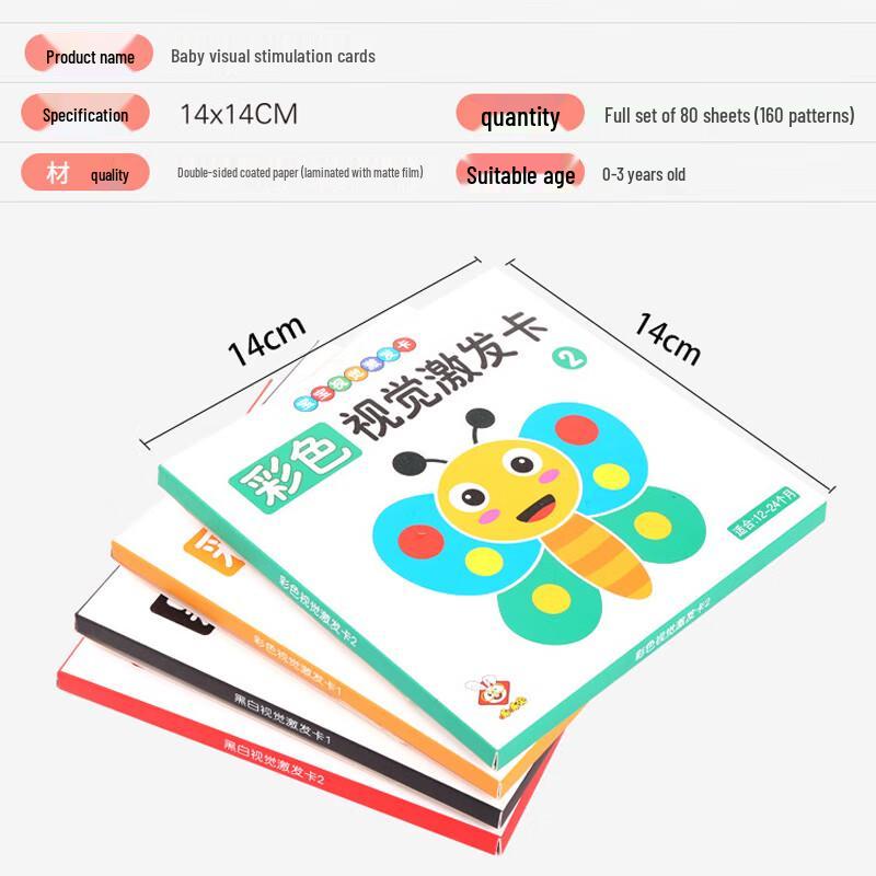 Kognitive Lernkarten für Kleinkinder (Schwarz-Weiß)