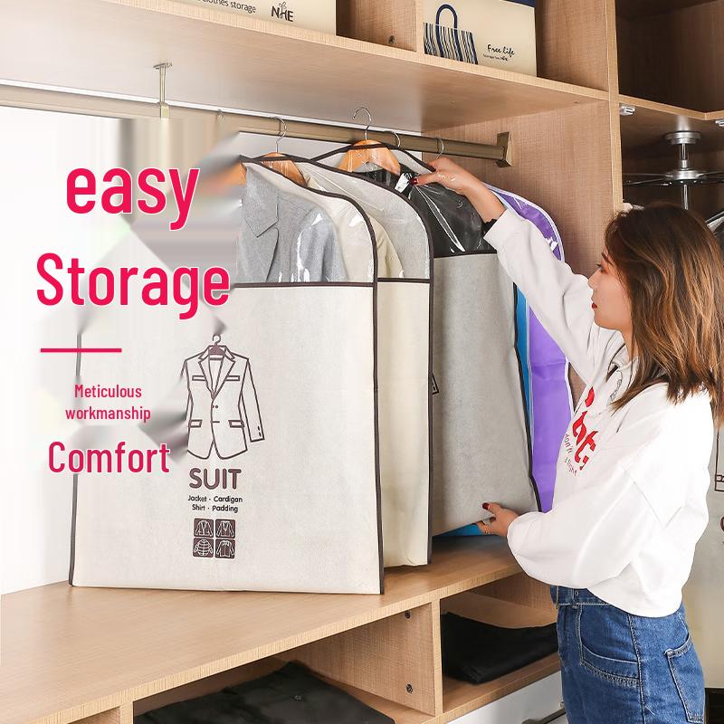 JINGRUIXIANG Transparent Hanging Garment Dust Cover