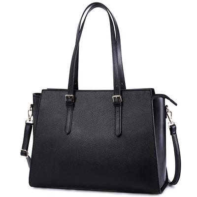 HOMIEE Women's Large Capacity Tote Bag, Perfect for Commuting, 15.6-inch Laptops, Waterproof, A4 Size, and Self-Standing, PU Leather, 2-Way Shoulder
