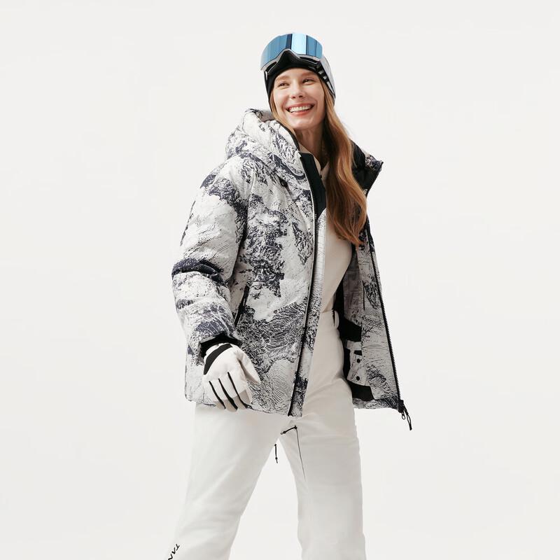 Tanboro Unisex Hooded Goose Down Ski & Sport Jacket 5550380A