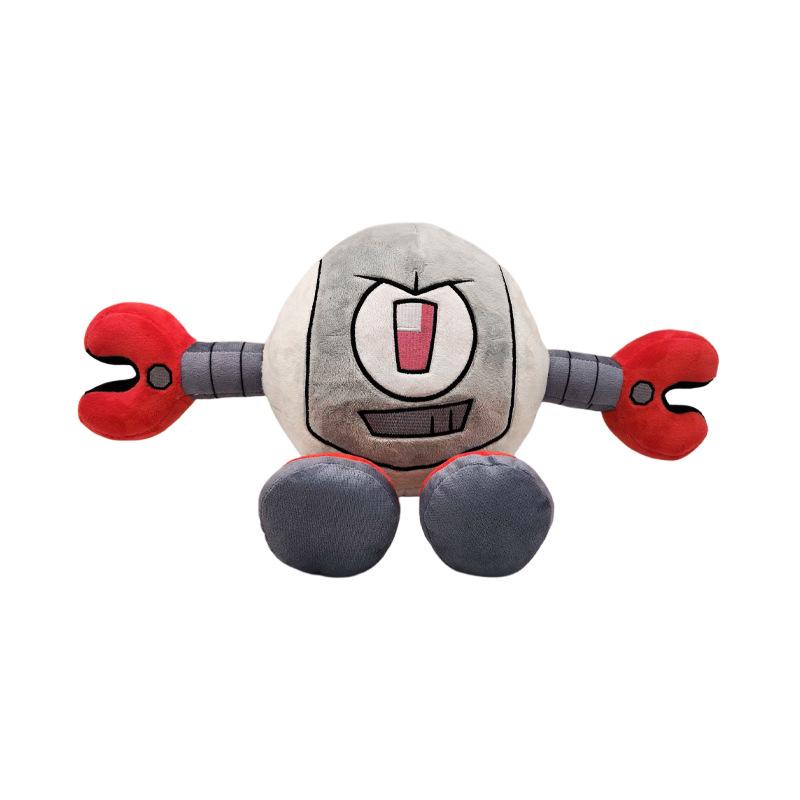 New Anime Gameoverse Plush Cute Game Completion Pink Dinosaur Grey Robot Stuffed Doll Toy Anime Merchandise Plush Toy Gifts