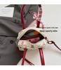 Korean Cute Bow Plaid Handbag - 2025 Autumn/Winter Versatile Shoulder Crossbody Bag