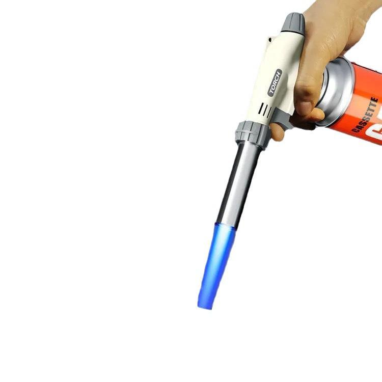 Handheld Blowtorch Flame Gun for Charcoal Lighting and Singeing Pig Hair