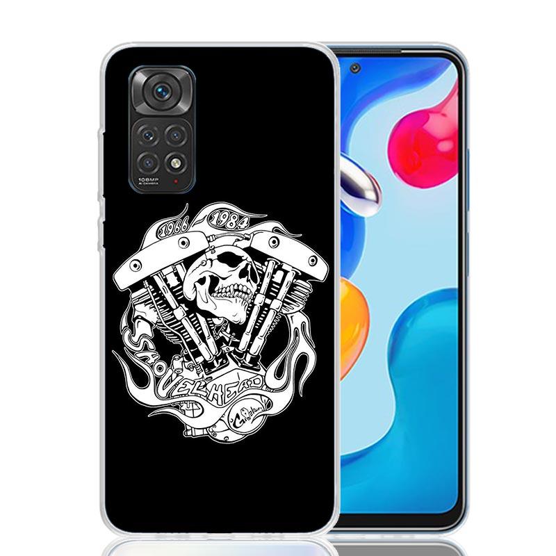 Motorcycle Gear Phone Case For Xiaomi Redmi Note 15 14 13 12S 12 Pro Plus 11S 11E 11 11T 10S 10 Art Soft Pattern Cover Redmi Not