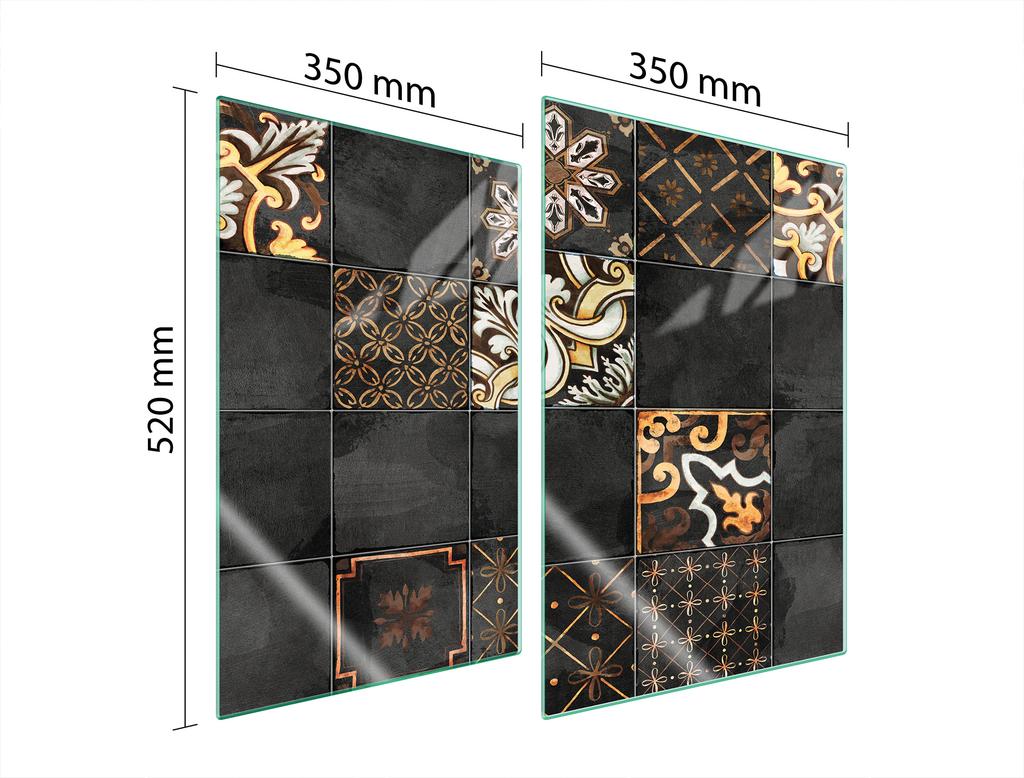 SZKLANA PŁYTA OCHRONNA DO KUCHNI 2x35x52 MOZAIKA
