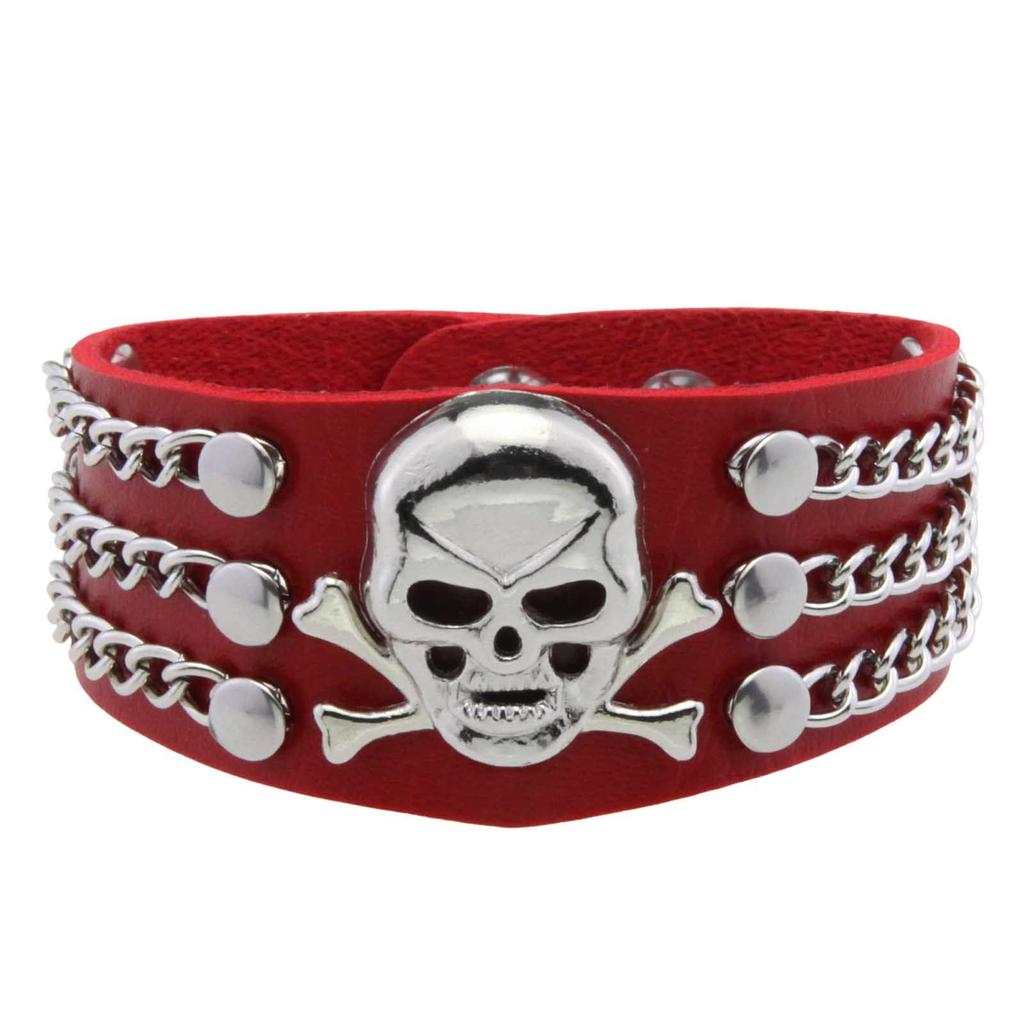 European & American Punk Skull Rivet Bracelet - Trendy Rock Nightclub Style
