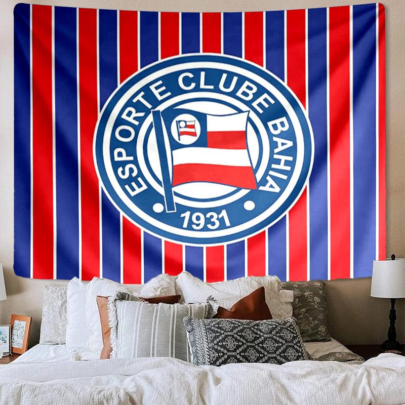 1PC Esporte Clube Bahia Tapestry, Unique Design Tapestry, Wall Decor for Bedroom,Livingroom, Playroom,Heartwarming Fan Holiday Gifts