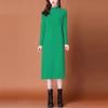 Long Sweater Women's Knee-length Autumn and Winter Dress Women's Loose Knitted Sweater Dress Pullover