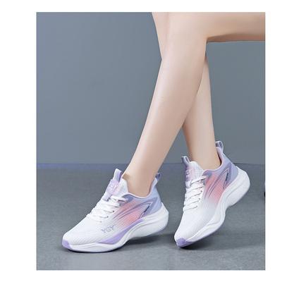 Damen Freizeit Schuhe Atmungsaktiv Leichtgewicht Laufschuhe Rutschfest Sneaker Weicher Boden Hundert Fitness Schuhe