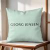 Luxuny GGeorg JJensen Cushion Cover Natural Linen Organic Fabric DoubleSided Printing Couch Pillow Covers Home Decor