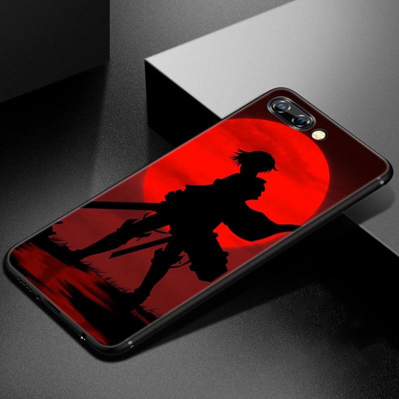 Anime Attack On Titan Phone Case For Huawei Honor 7A 8A 9X 20 Pro 8 10X Lite 7S 8C 8S 8X 9A 9C 10i 20i 30i 20E 20S Black Cover