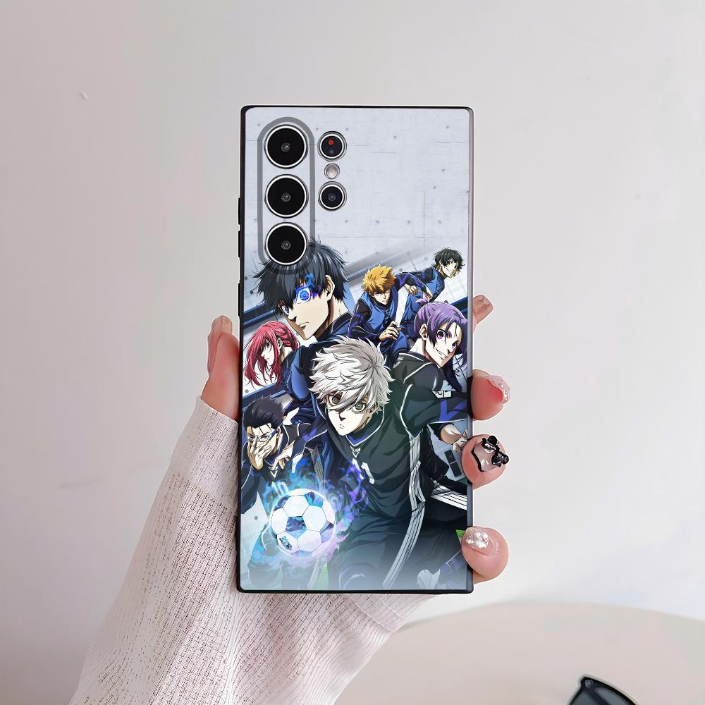 Coole B-Blue Lock Anime Handyhülle Für Samsung Galaxy S25 S24 S22 S23 Ultra S21 S20 Plus 5G Mattierte Rutschfeste Vollabdeckung Hülle