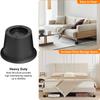 4Pcs Adjustable Furniture Risers Round Furniture Raise Blocks Bed Frame Risers  Table Couch Bed