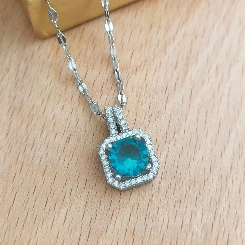 1pcs new style micro-zircon princess purse copper pendant necklace feminine personality and collar chain accessories