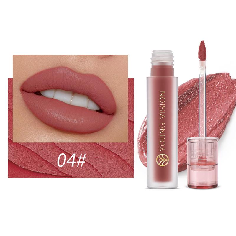 6 Colors Available Liquid Mouth Red Lip Glaze Matte Lip Mud Velvet Non-stick Cup Mist Matte Lip Gloss