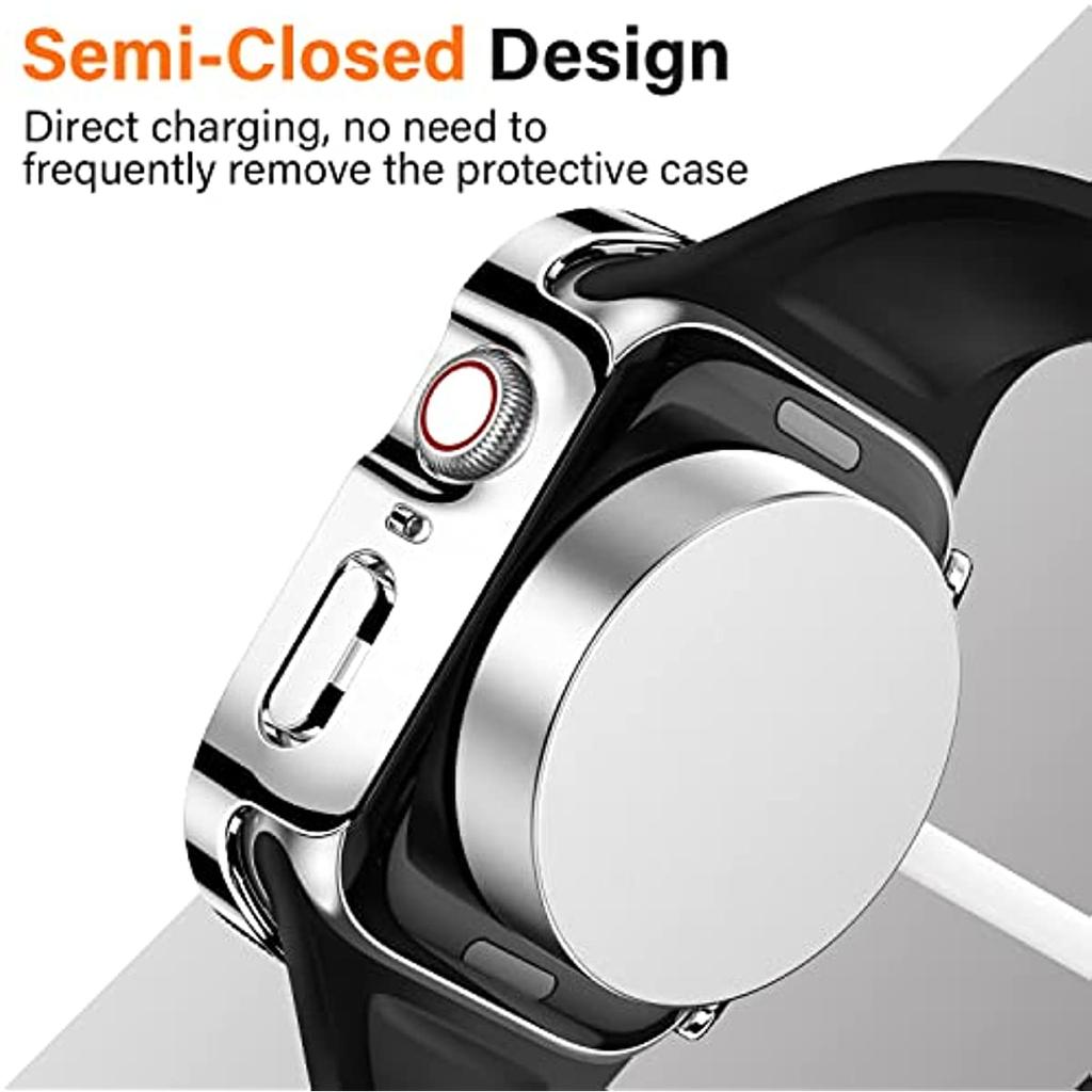 Waterproof Case for Apple Watch 7 8 9 45mm 41mm 10 46mm 42mm Screen Protector Glass+Cover Bumper for iWatch 4 5 SE 6 44mm 40mm