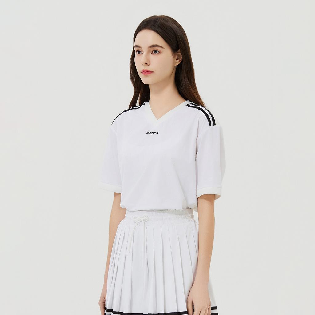 Martine Golf Collaboration V Neck Anorak_White