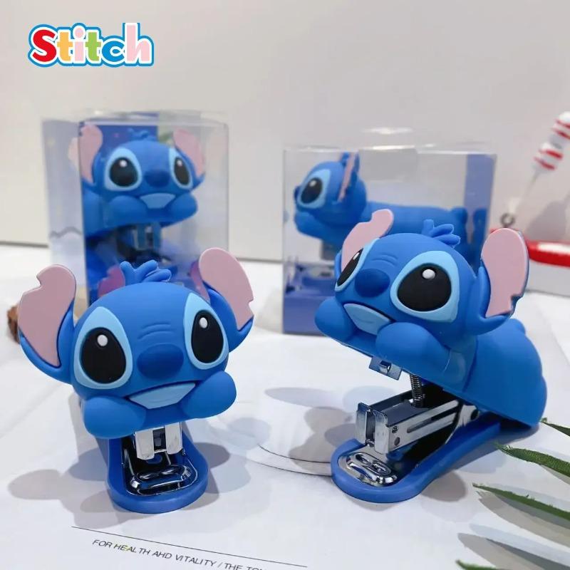 Disney Stitch Silicone Binder Clip Cute Doll Tabletop Decoration Multi Functional Nail Pusher Portable Office Binding Supplies