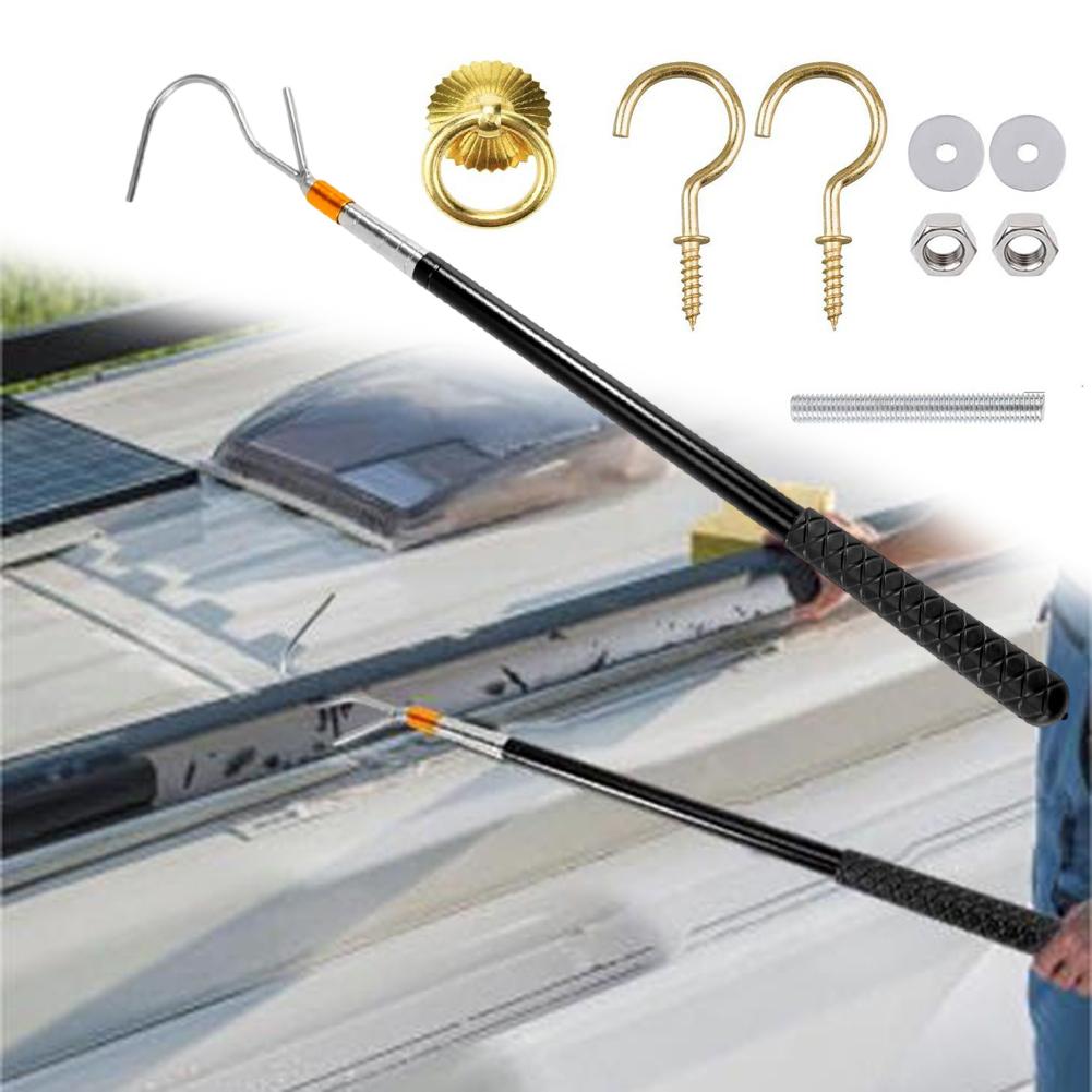Compact Size RV Awning Tool Retractable Roof Opener Window Opening Rod