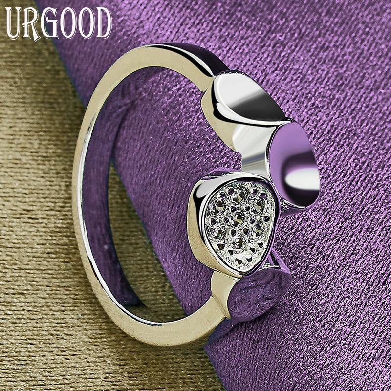 925 Sterling Silver Roztomilý kulatý prsten jako dárek Módní šperky