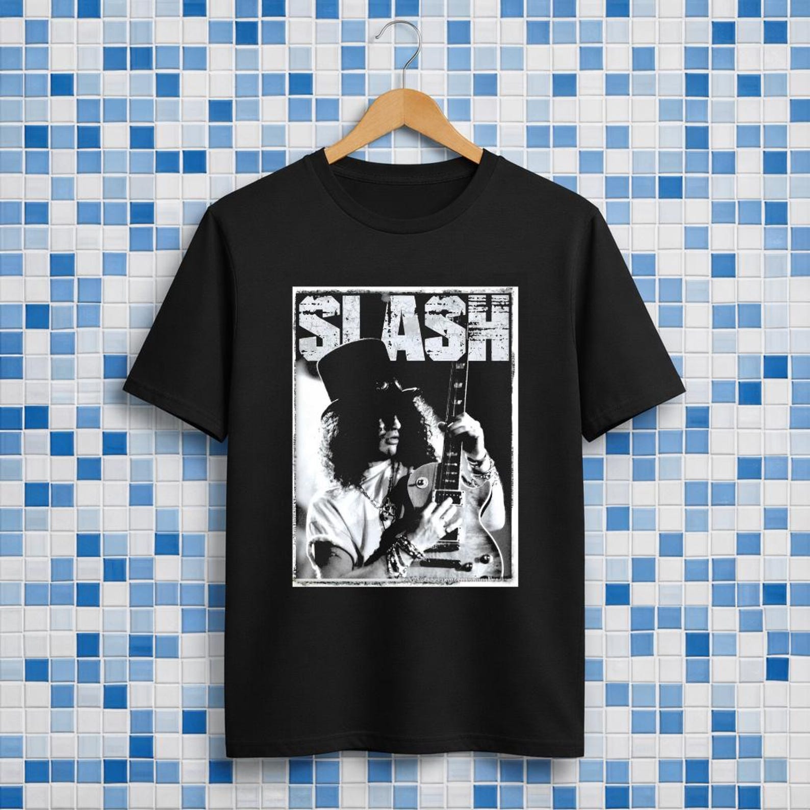 Slash Gun N Roses Premium Ultra Cotton Black T-Shirt L